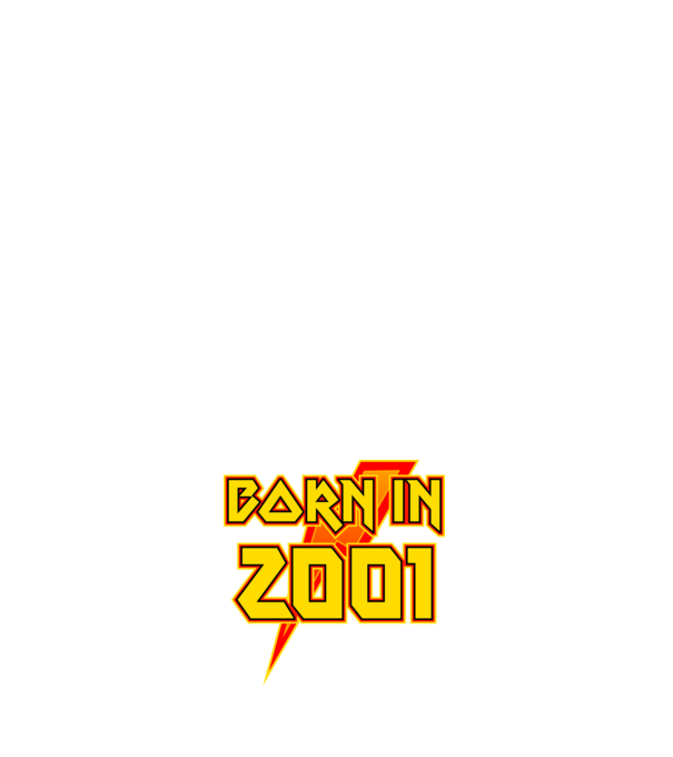 heavy metal born in 2001 minta fehér pólón