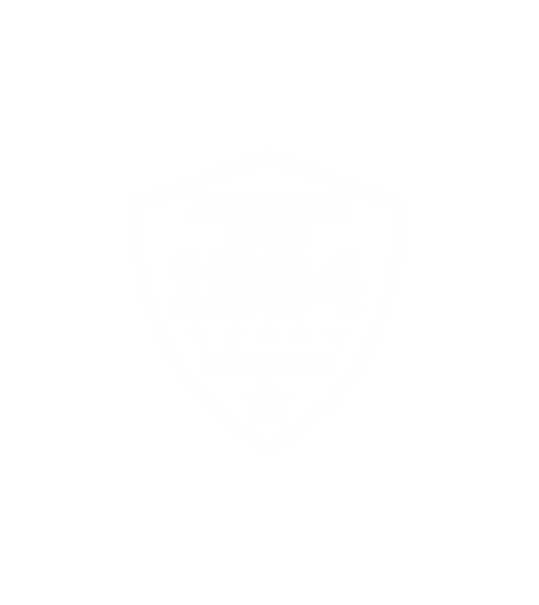 AWESOME1984 minta fehér pólón