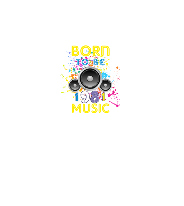 born to be music születésnapi DJ ,1981-ben született minta fekete pólón