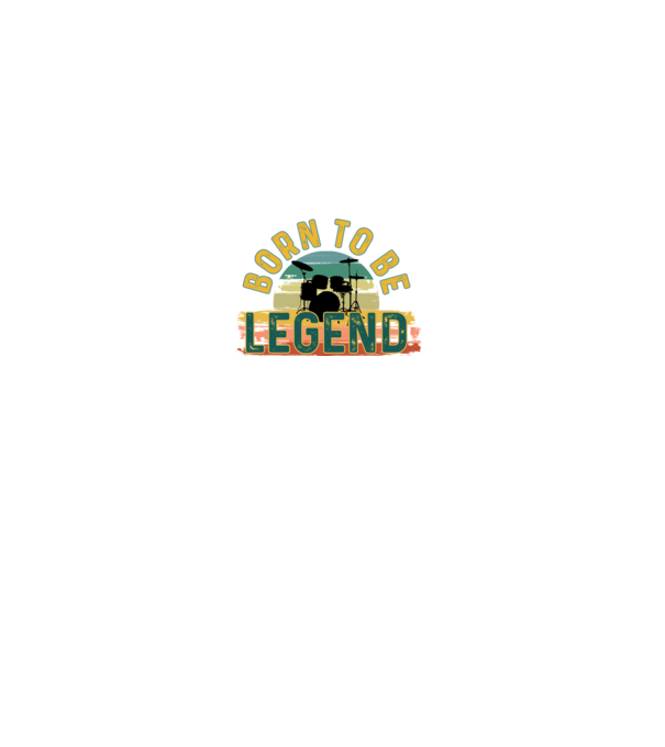 born to be legend , dobos legenda, dobos, legendának született minta fekete pólón