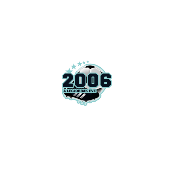 FOCISTÁS SZÜLINAP A LEGJOBBAK ÉVE 2006 minta fehér/piros pólón