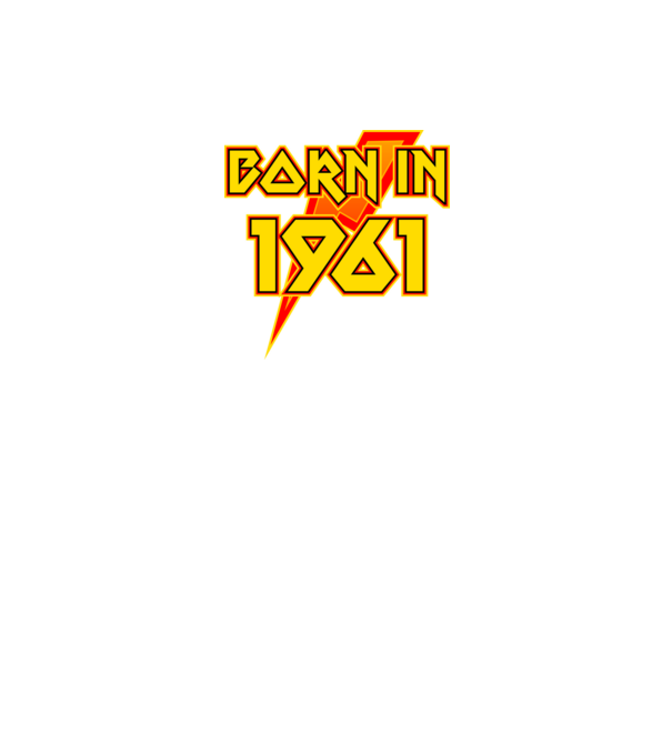 heavy metal born in 1961 minta fekete pólón
