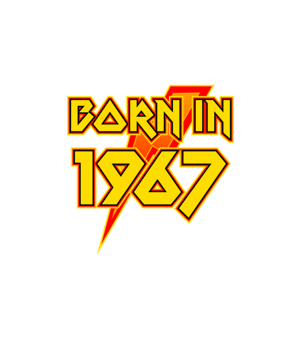 heavy metal born in 1967 minta fehér pólón