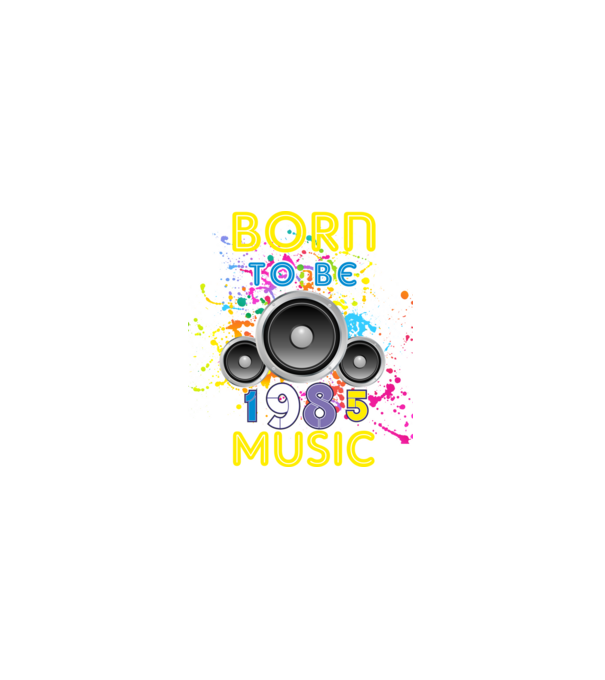 born to be music születésnapi DJ ,1985-ben született minta fekete pólón