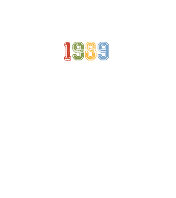 born in 1989 születésnapi felirat minta fekete pólón