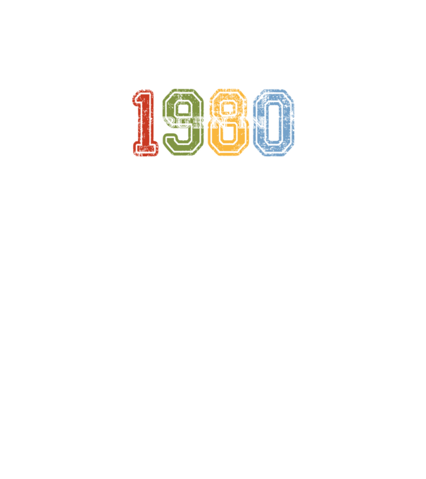 born in 1980 születésnapi felirat minta fekete pólón