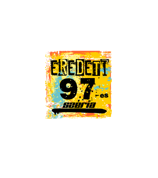 eredeti széria grunge graffiti 97-es, 1997 minta szürke pólón
