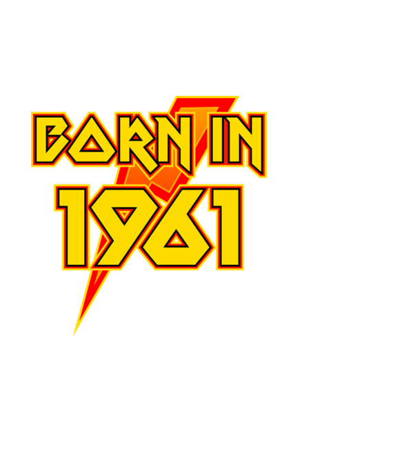 heavy metal born in 1961 minta fehér pólón
