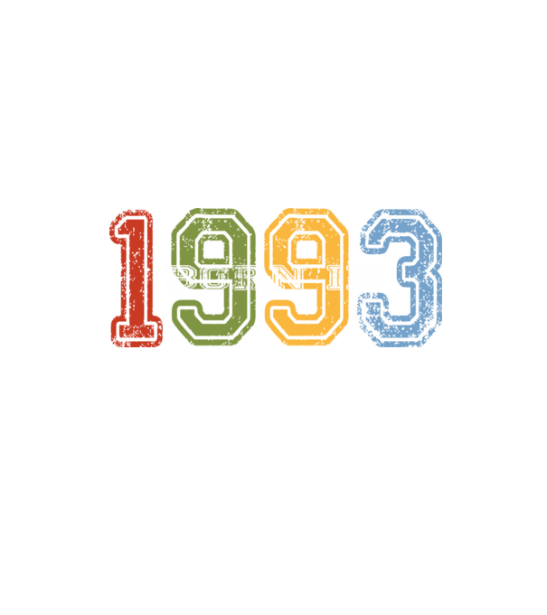 born in 1993 születésnapi felirat minta homokszín pólón