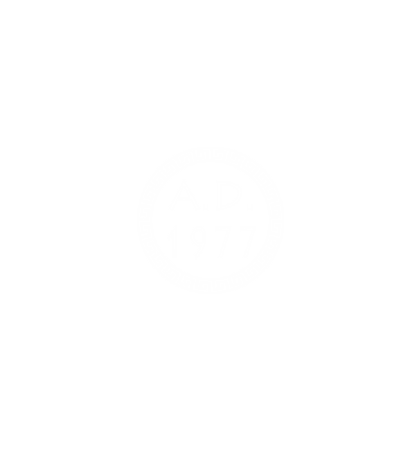 A.D. anno domini 1977 minta fekete pólón