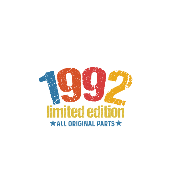 1992 limited edition ,all original parts, születésnapi felirat minta fekete pólón