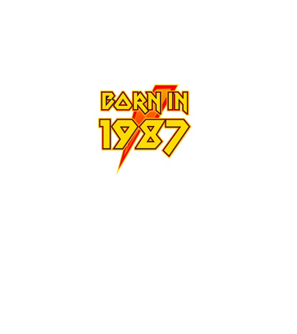 heavy metal born in 1987 minta fekete pólón