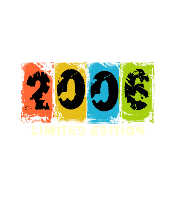 grunge évszám, limited edition felirattal, születésnapi dátum, 2006 minta fehér pólón