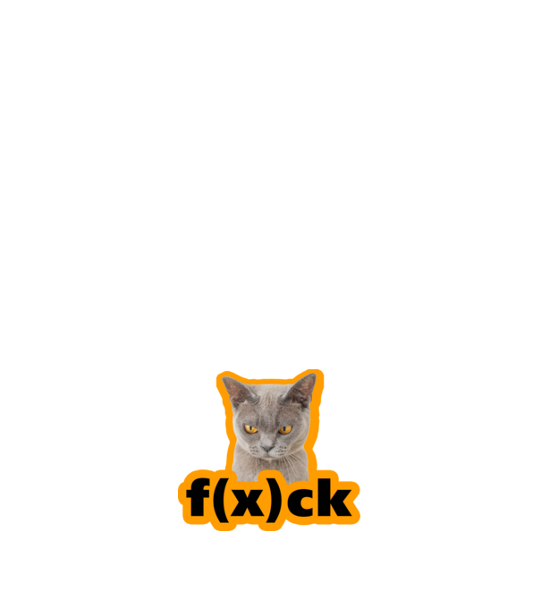 fuck cica minta fehér pólón