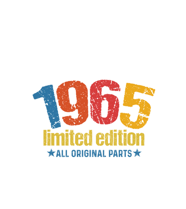 1965 limited edition ,all original parts, retro születésnapi évszám minta fekete pólón