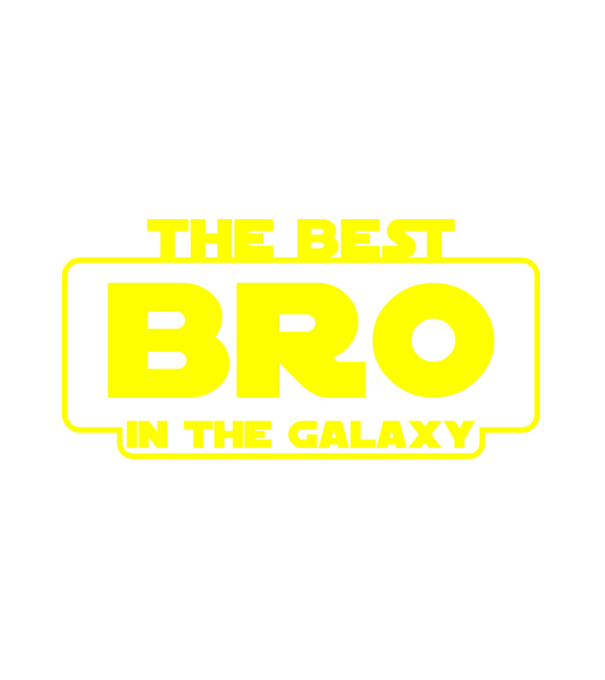 the best bro in the galaxy minta fehér pólón