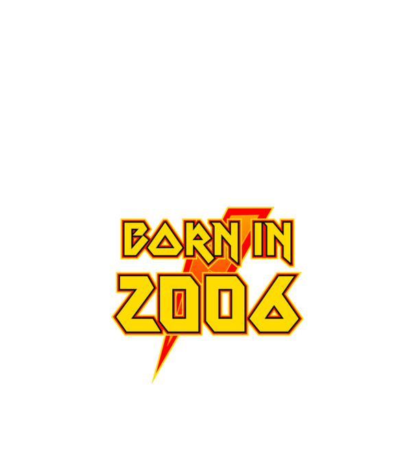 heavy metal born in 2006 minta fekete pólón