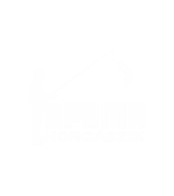 APUMA HORGÁSZIK, PECÁS PÓLÓ minta fehér pólón