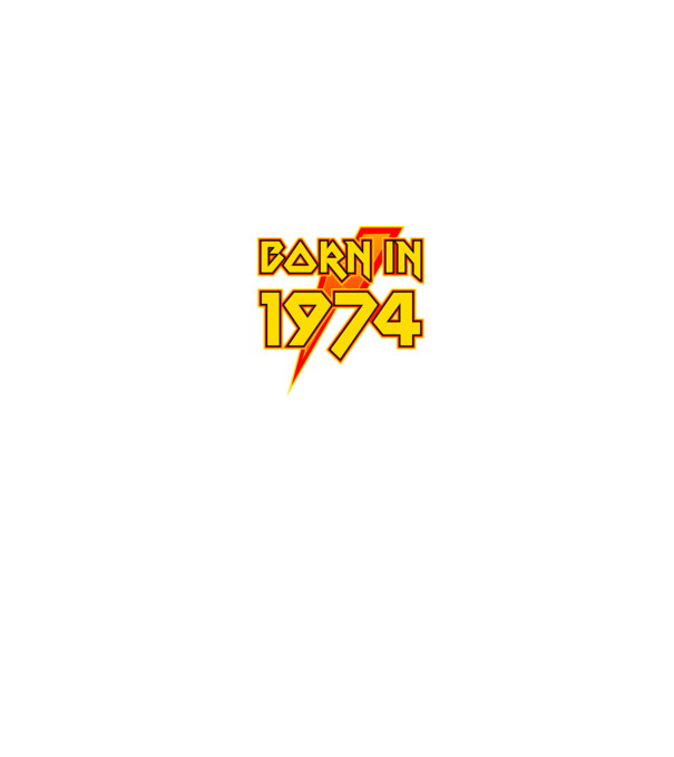 heavy metal born in 1974 minta fekete pólón