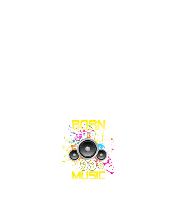 born to be music 1998-ban született, zenés születésnapi póló minta sötétkék pólón