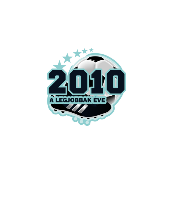 FOCISTÁS SZÜLINAP A LEGJOBBAK ÉVE 2010 minta sötétkék pólón