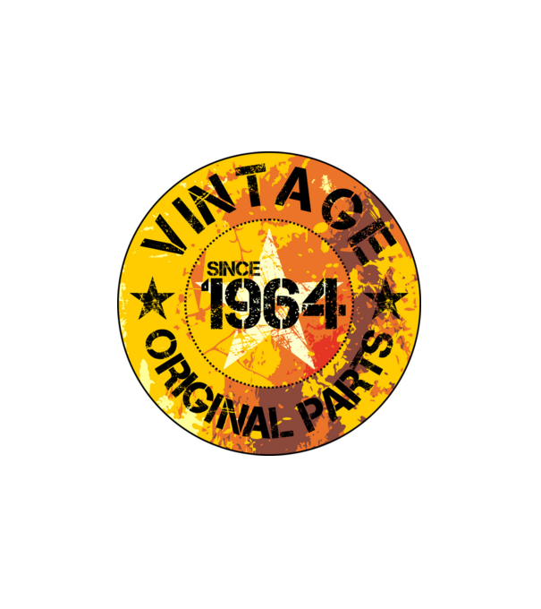 CIRCLE EMBLEM vintage 1964 minta fehér pólón