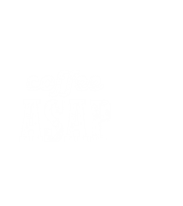 coffee asap minta fehér pólón