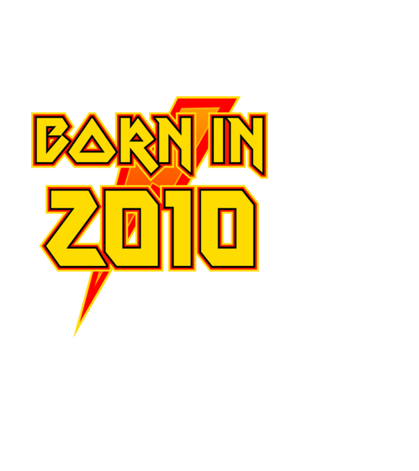 heavy metal born in 2010 minta fehér pólón