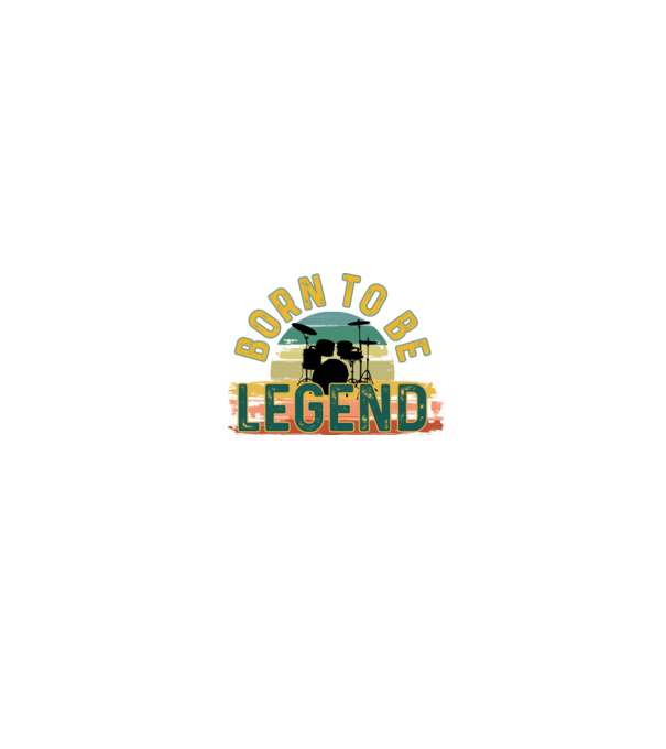 born to be legend , dobos legenda, dobos, legendának született minta fekete pólón
