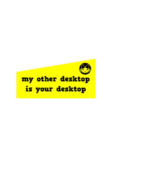 my other desktop is your desktop minta fekete pólón