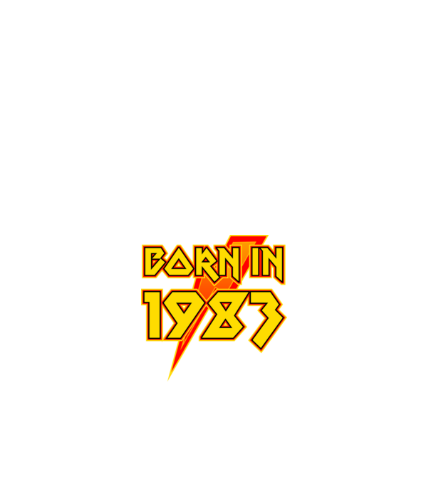 heavy metal born in 1983 minta fehér pólón