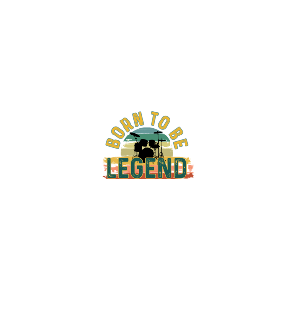 born to be legend , dobos legenda, dobos, legendának született minta fekete pólón