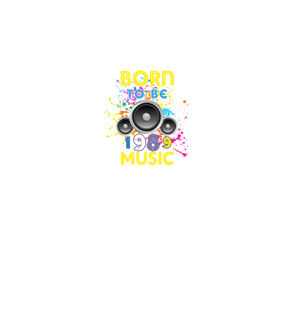 born to be music születésnapi DJ ,1989-ben született minta fekete pólón