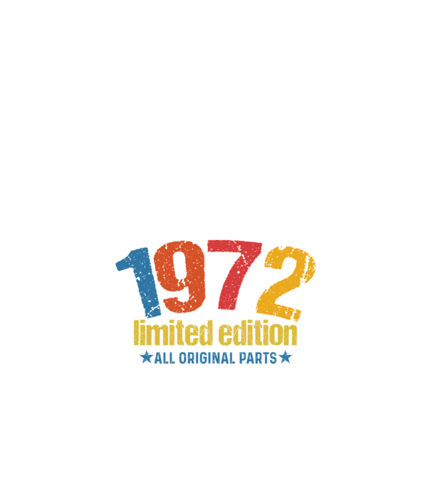 1972 limited edition ,all original parts, retro születésnapi évszám minta fekete pólón