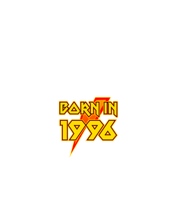 heavy metal born in 1996 minta fehér pólón
