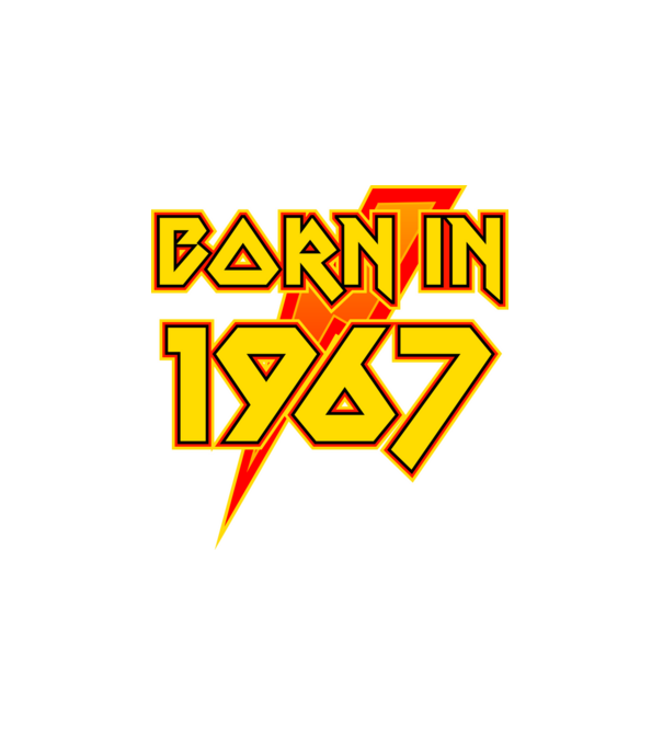 heavy metal born in 1967 minta fehér pólón