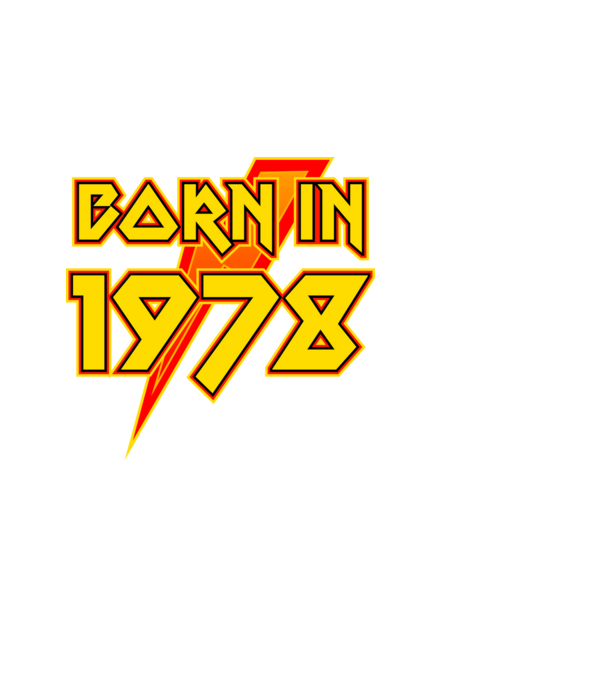 heavy metal born in 1978 minta fekete pólón