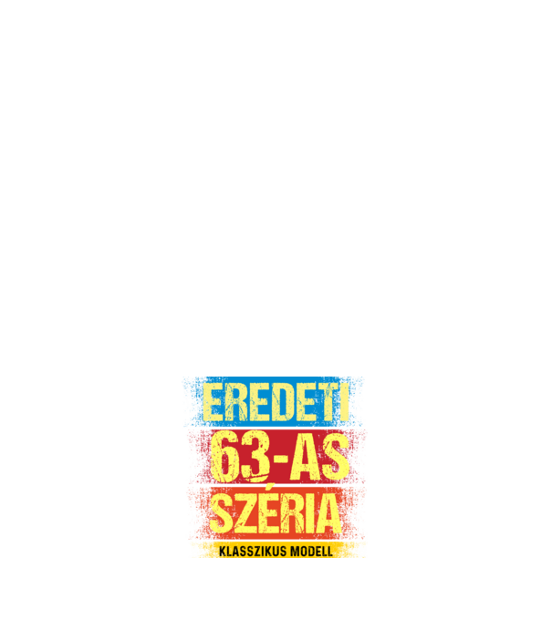 EREDEDI 63-AS SZÉRIA KLASSZKUS MODELL, RETRO SZÜLETÉSNAP minta sötétkék pólón