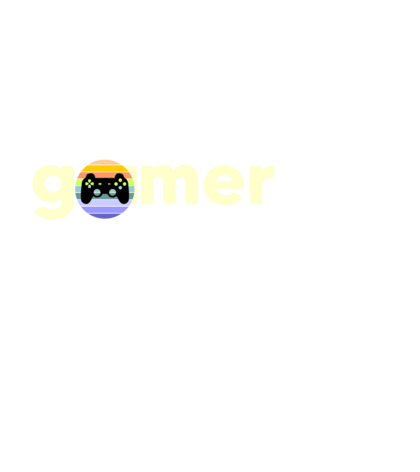 gamer felirat minta fekete pólón