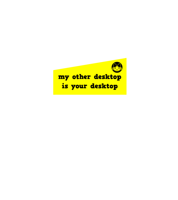 my other desktop is your desktop minta farmerkék pólón