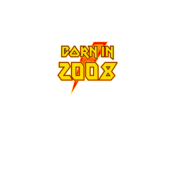 heavy metal born in 2008 minta sötétkék pólón