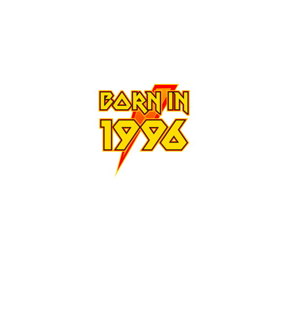 heavy metal born in 1996 minta fekete pólón