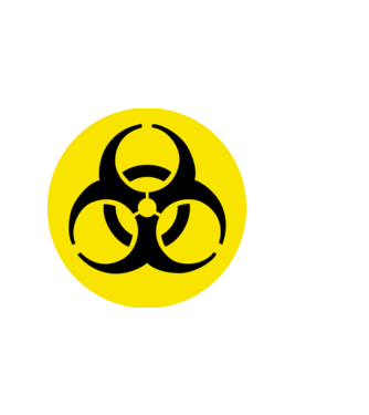 biohazard minta fekete pólón