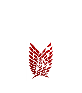 Attack on Titan logo  minta fekete pólón