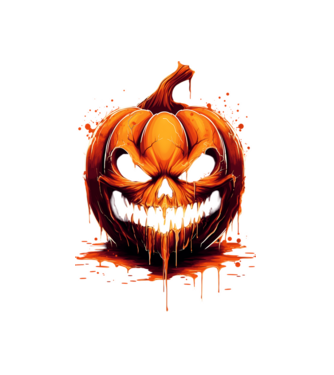 Halloween minta fekete pólón