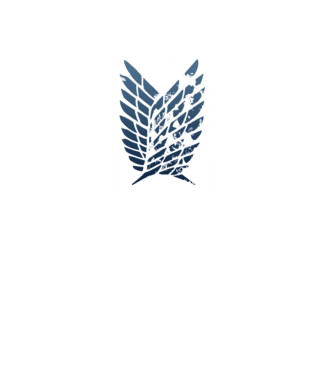 Attack on Titan logo minta fekete pólón