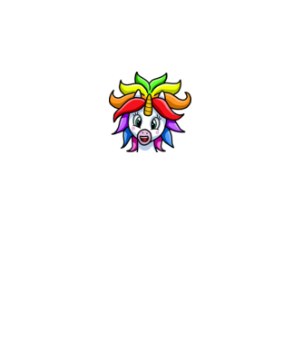 unicorn minta fekete pólón