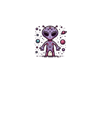 alien-8589447 minta királykék pólón