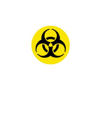 biohazard minta fekete pólón