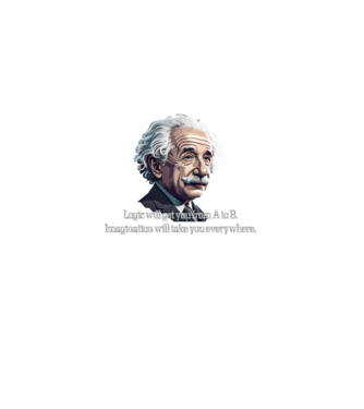 EINSTEIN minta fekete pólón